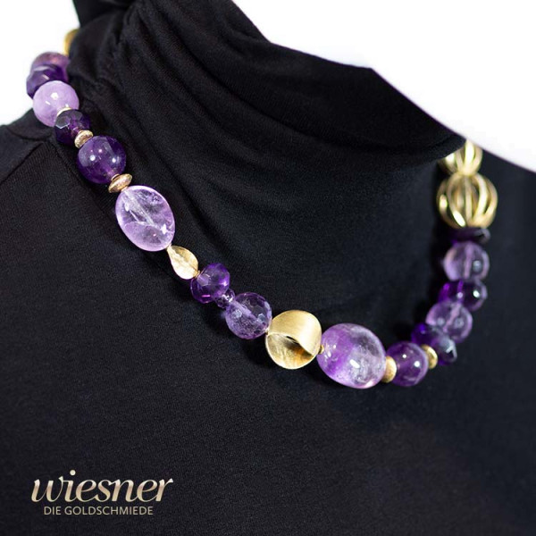Edelstein Kette Amethyst