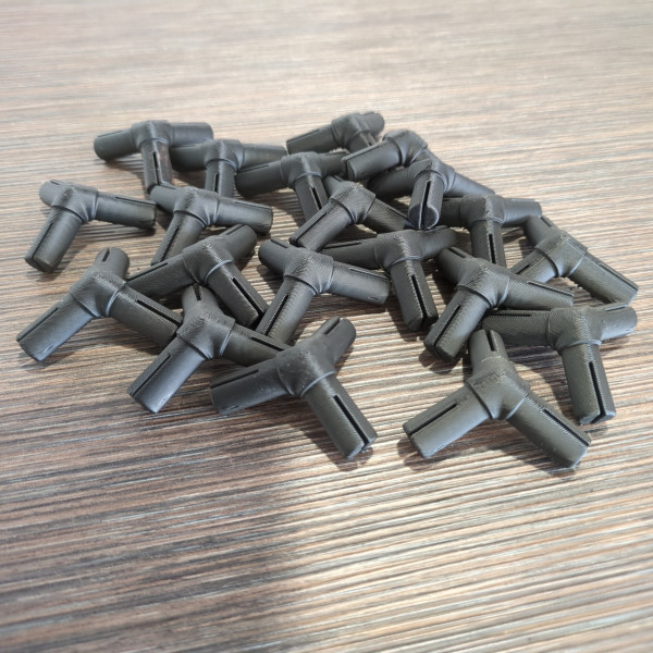 Dodekaeder selber bauen innen 10 aussen 12mm Eckenverbinder schwarz