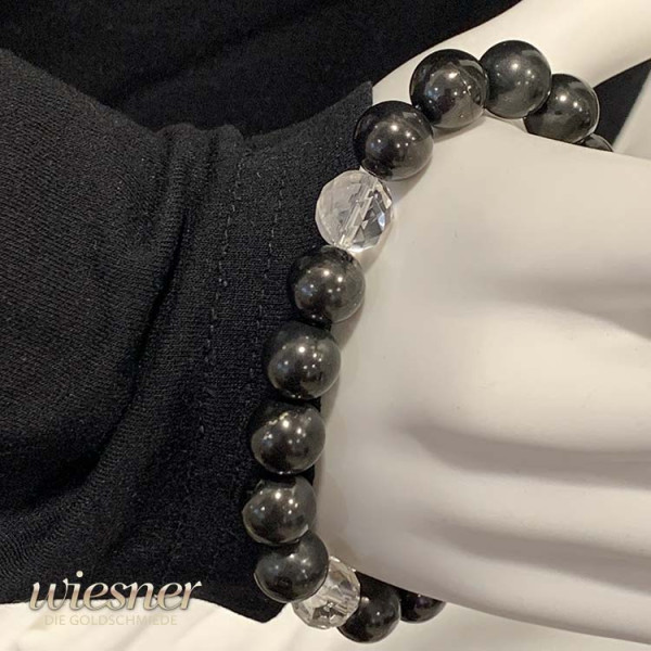 Armband Schungit Bergkristall 10-11mm