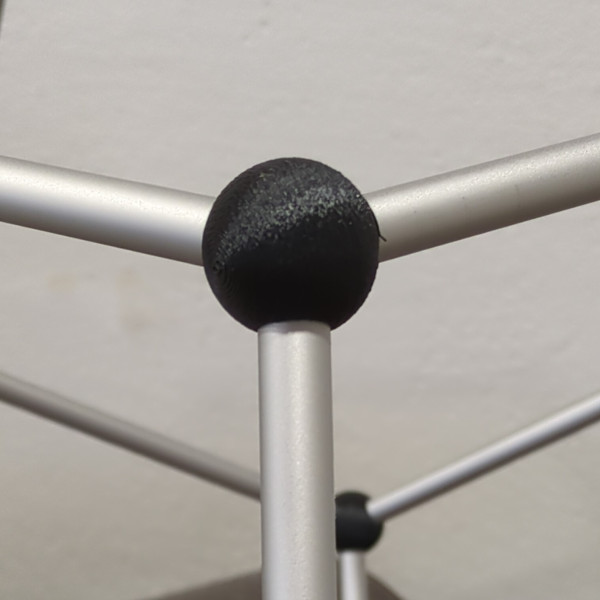 Dodekaeder Kugel-Eckverbinder für 12 mm Rohre